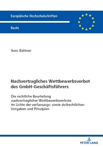 Title: Nachvertragliches Wettbewerbsverbot des GmbH-Geschäftsführers