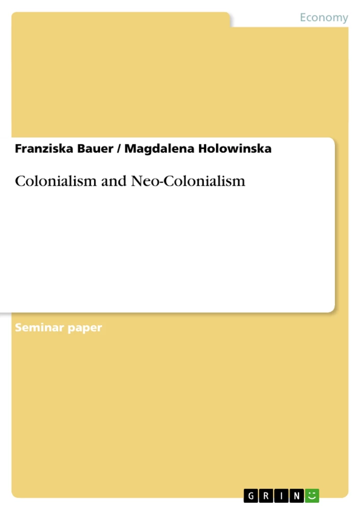 Title: Colonialism and Neo-Colonialism