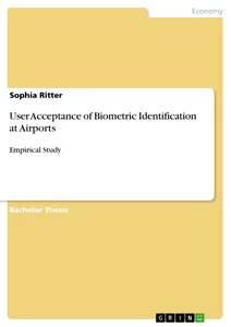 Title: User Acceptance of Biometric Identification at Airports