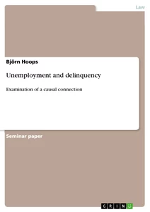 Title: Unemployment and delinquency