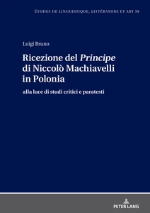 Title: Ricezione del <I>Principe</I> di Niccolò Machiavelli in Polonia