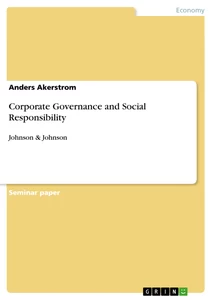 Titel: Corporate Governance and Social Responsibility