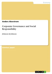 Titre: Corporate Governance and Social Responsibility