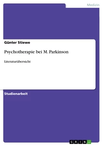 Titre: Psychotherapie bei M. Parkinson
