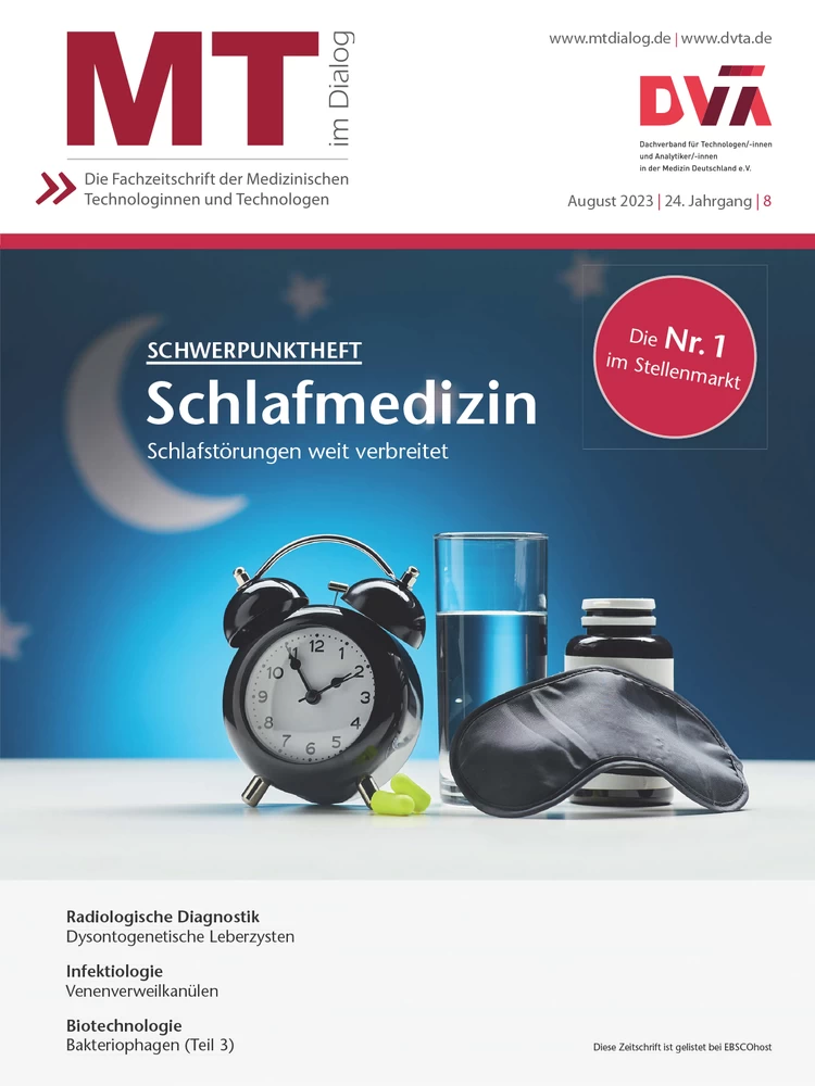 Titel: MT im Dialog. Die Fachzeitschrift der Medizinischen Technologinnen und Technologen