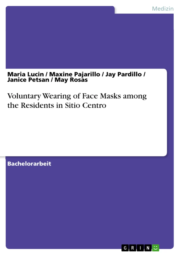 Titel: Voluntary Wearing of Face Masks among the Residents in Sitio Centro