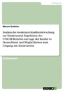 Title: Studien der modernen Kindheitsforschung zur Kinderarmut. Ergebnisse des UNICEF-Berichts zur Lage der Kinder in Deutschland und Möglichkeiten zum Umgang mit Kinderarmut