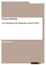 Titre: Der Ausschuss der Regionen (Stand: 2001)