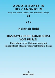 Title: Das Bayerische Konkordat von 1817/21