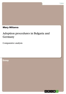 Titre: Adoption procedures in Bulgaria and Germany