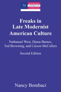 Titre: Freaks in Late Modernist American Culture