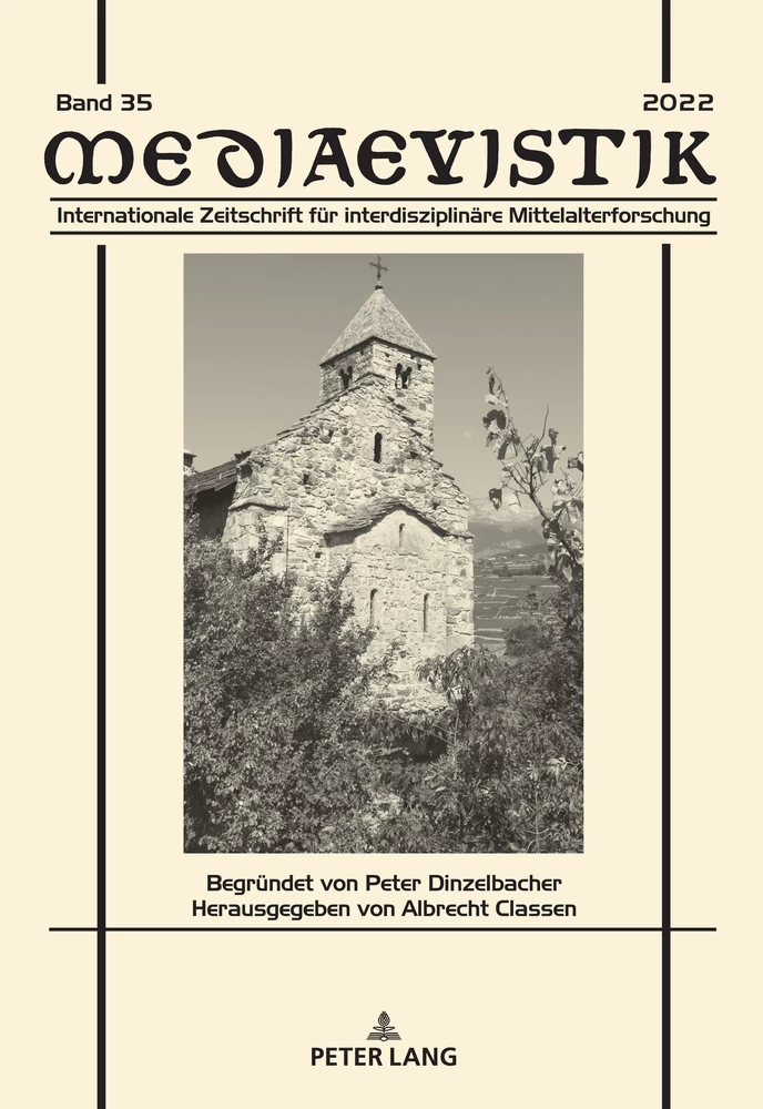 Title: . Hrsg. von Uta Störmer-Caysa und Claudia Lauer, unter Mitarbeit von Mirna Kjorveziroska. Beiträge zur älteren Literaturgeschichte. Heidelberg: Universitätsverlag Winter, 2021, 719 S., 9 s/w Abb.