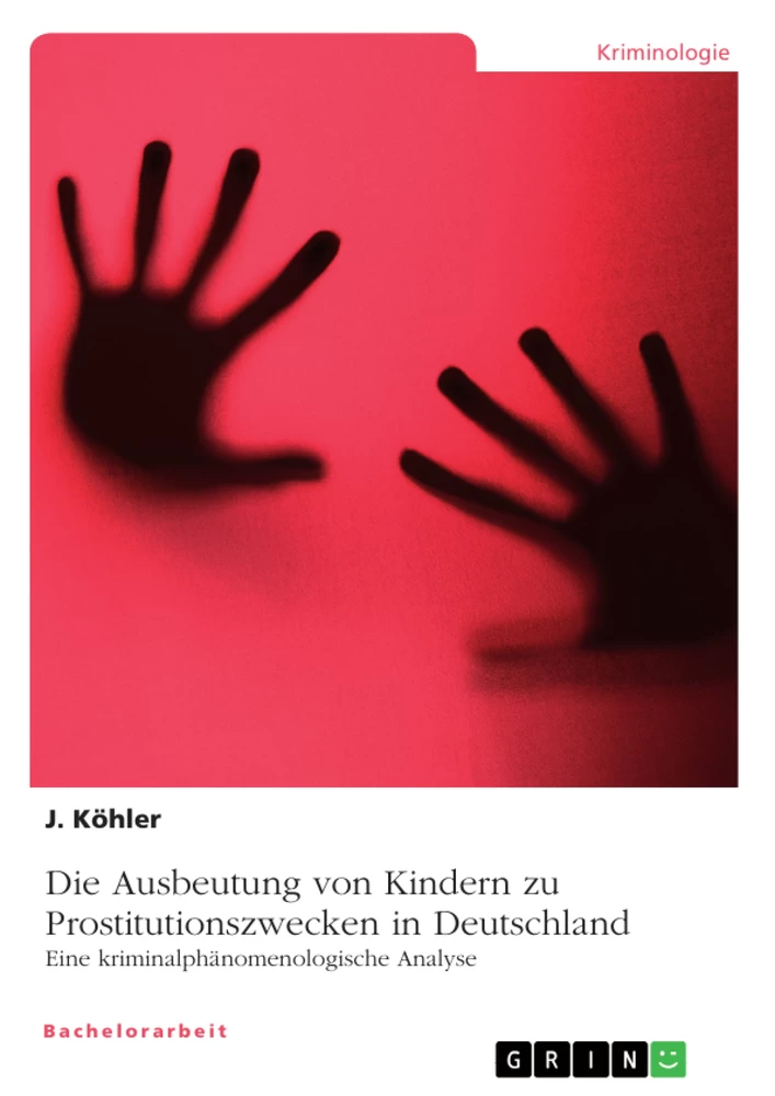 Titel: Die Ausbeutung von Kindern zu Prostitutionszwecken in Deutschland. Eine kriminalphänomenologische Analyse