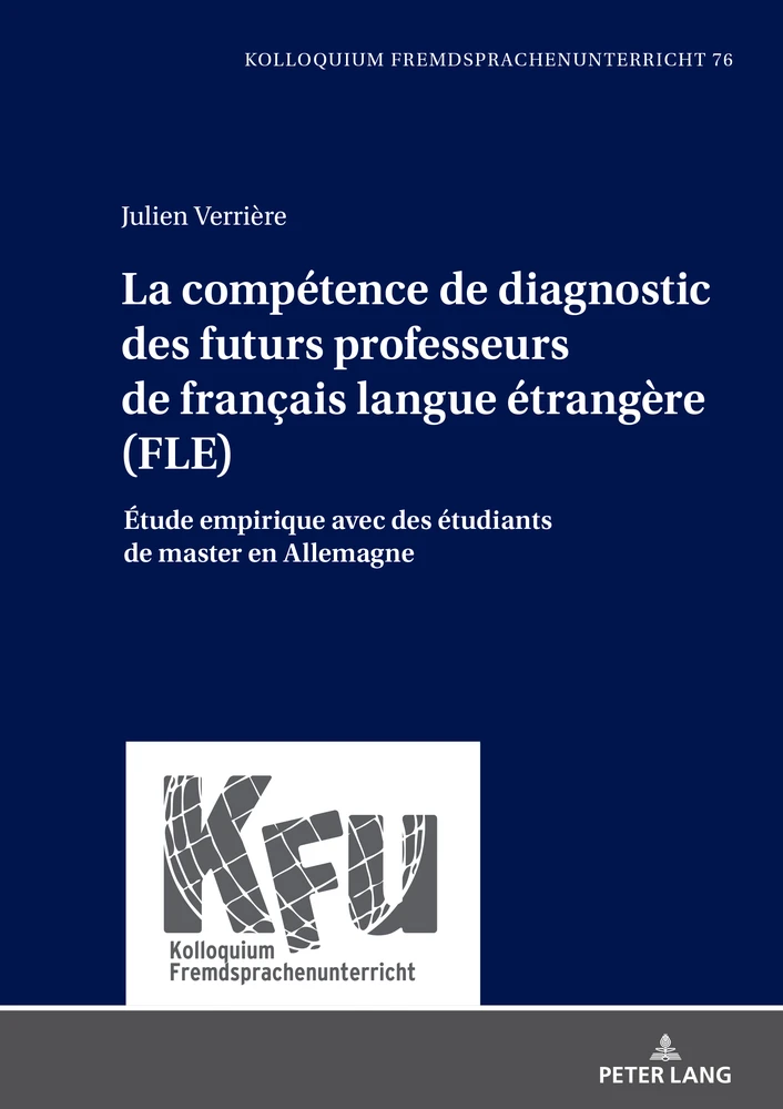 Title: La compétence de diagnostic des futurs professeurs de français langue étrangère (FLE)