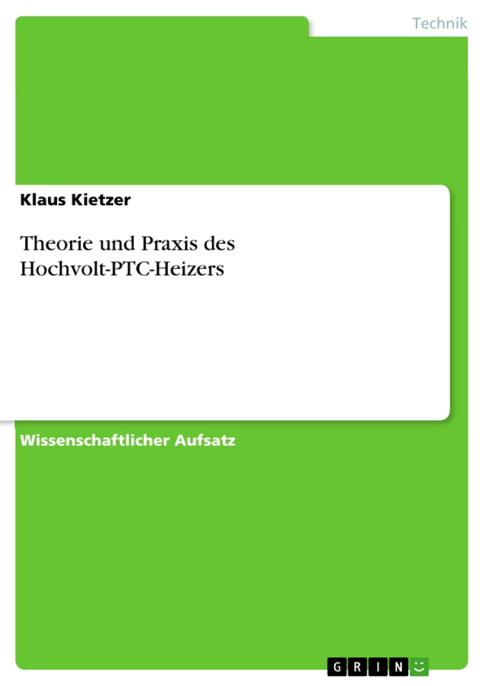 Título: Theorie und Praxis des Hochvolt-PTC-Heizers