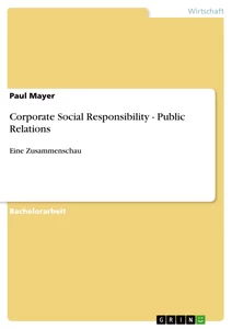 Titel: Corporate Social Responsibility - Public Relations