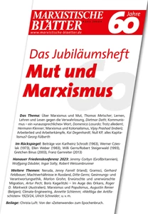 Titel: Das Jubiläumsheft – Mut und Marxismus