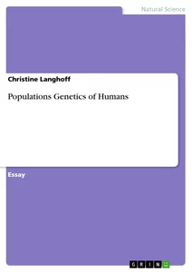 Titre: Populations Genetics of Humans