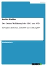 Titel: Der Online-Wahlkampf der CDU und SPD