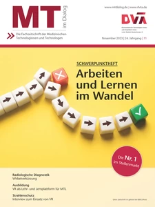 Titel: MT im Dialog. Die Fachzeitschrift der Medizinischen Technologinnen und Technologen