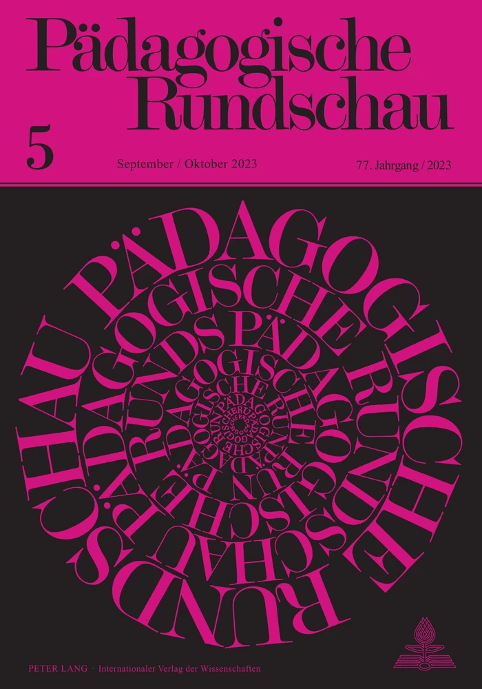 Titel: Liebe zum Leben heute. Dimensionen einer humanistischen Pädagogik. Hamburg (Verlag Dr. Kovac) 2018, S. 205, € 88,90.
