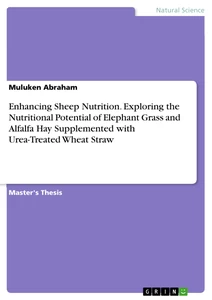 Title: Enhancing Sheep Nutrition. Exploring the Nutritional Potential of Elephant Grass and Alfalfa Hay Supplemented with Urea-Treated Wheat Straw
