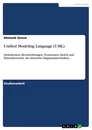 Titre: Unified Modeling Language (UML)