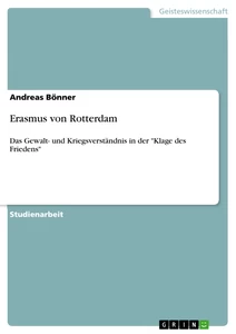 Título: Erasmus von Rotterdam