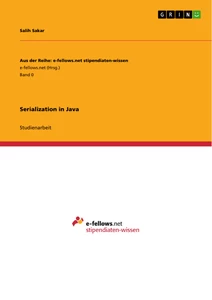 Titel: Serialization in Java