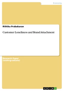 Titre: Customer Loneliness and Brand Attachment