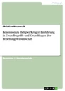 Título: Rezension zu Helsper/Krüger: Einführung in Grundbegriffe und Grundfragen der Erziehungswissenschaft