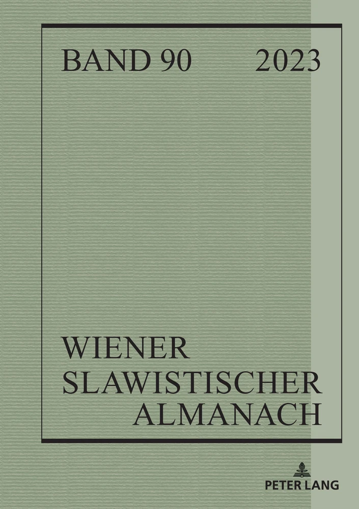 Titel: Wiener Slawistischer Almanach Band 90/2023
