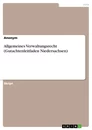 Título: Allgemeines Verwaltungsrecht (Gutachtenleitfaden Niedersachsen)