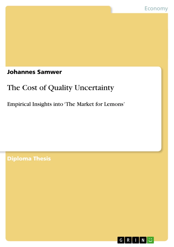 Titel: The Cost of Quality Uncertainty