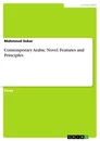 Título: Contemporary Arabic Novel. Features and Principles