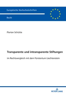 Title: Transparente und intransparente Stiftungen
