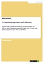 Title: Personalmanagement und -führung