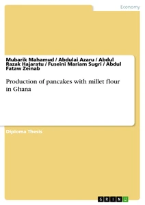 Título: Production of pancakes with millet flour in Ghana