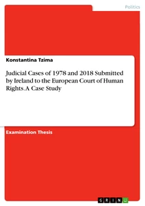 Title: Judicial Cases of 1978 and 2018 Submitted by Ireland to the European Court of Human Rights. A Case Study