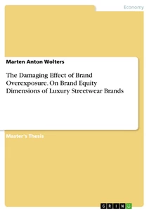 Title: The Damaging Effect of Brand Overexposure. On Brand Equity Dimensions of Luxury Streetwear Brands