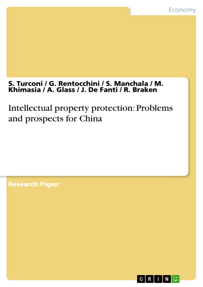 Titel: Intellectual property protection: Problems and prospects for China