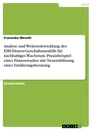 Title: Analyse und Weiterentwicklung des EMS-Fitness-Geschäftsmodells für nachhaltiges Wachstum. Praxisbeispiel eines Fitnessstudios mit Neueinführung einer Ernährungsberatung