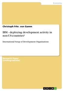 Title: IBM - deploying development activity in non-US-countries?