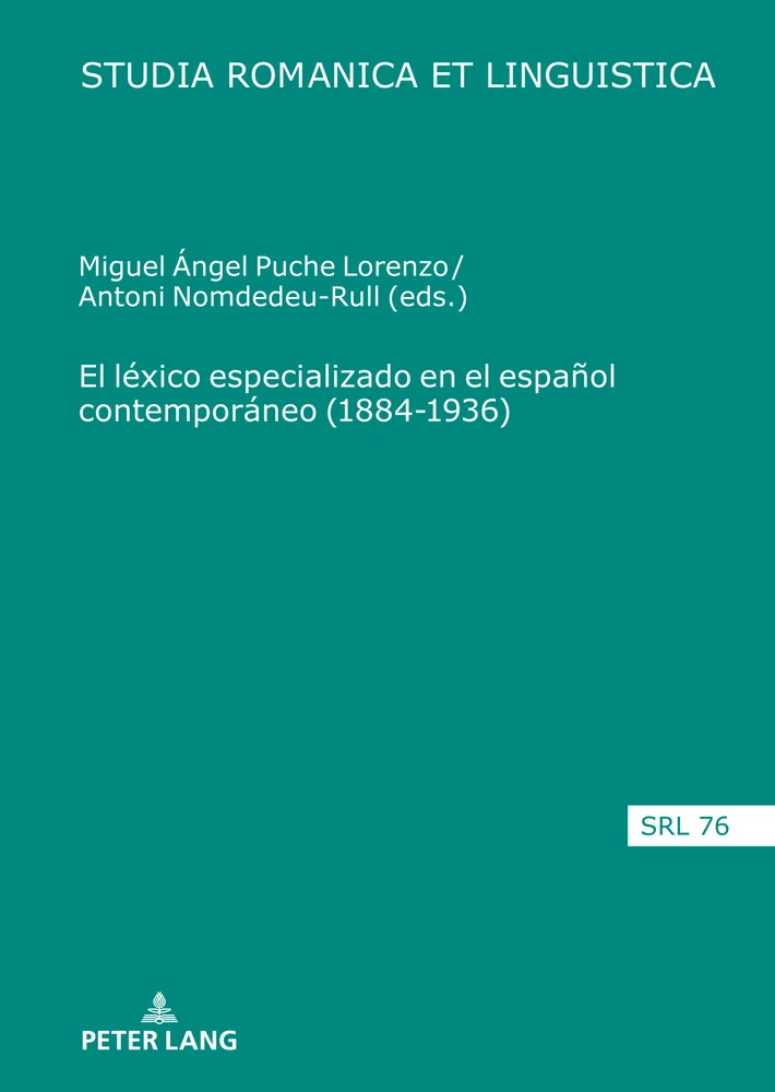 Title: El léxico especializado en el español contemporáneo (1884-1936)