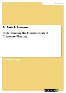 Título: Understanding the Fundamentals of Corporate Planning