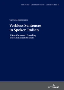 Title: Verbless Sentences in Spoken Italian  