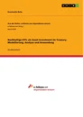Title: Nachhaltige ETFs als Asset Investment im Treasury. Modellierung, Analyse und Anwendung