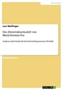 Title: Das Zinsstrukturmodell von Black-Derman-Toy