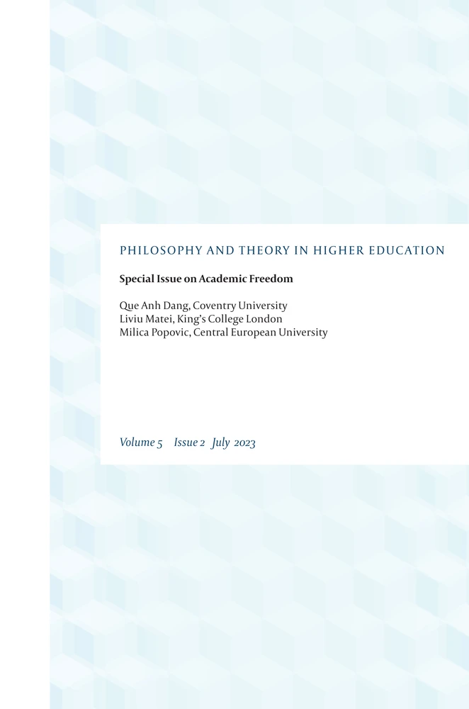 Titel: 4. The ‘Academic Difference’: Reimagining Academic Freedom in European Liberal Democracies