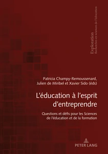 Title: L’éducation à l’esprit d’entreprendre : questions et défis pour les Sciences de l’éducation et de la formation